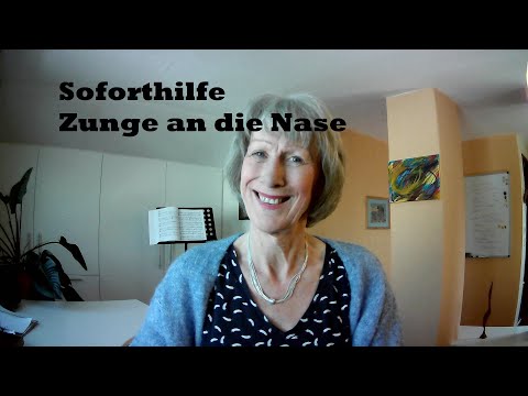 Soforthilfe: Zunge an die Nase