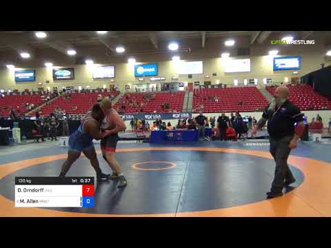 2018 Marine Corps US Open/Senior Men's Greco-Roman 130 Con 4 - David Tate Orndorff (UVU) Vs. Malco