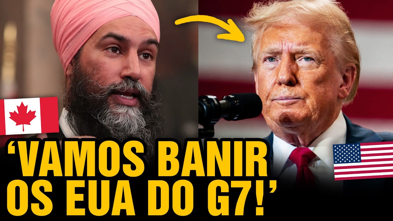 CANADÁ quer BANIR TRUMP e EUA do G7 - Político DETONA Trump ao vivo na CNN dos Estados Unidos 😮🇺🇸🇨🇦