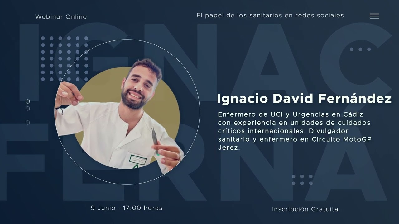 Video de presentación Webinar Comunicar también es cuidar: El papel de los sanitarios en redes sociales