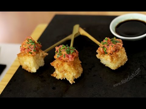 Crispy Rice Tuna Tartare Poppers Recipe Video