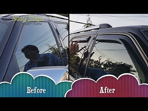 How to Install Window Visor | Rain Guard on Lincoln Navigator | In Channel Window Visors