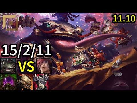 Tahm Kench Top vs Sett - KR Master | Patch 11.10