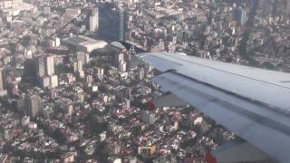 preview picture of video 'Mexicana 849 landing in Mexico City, Sept. 1, 2009'