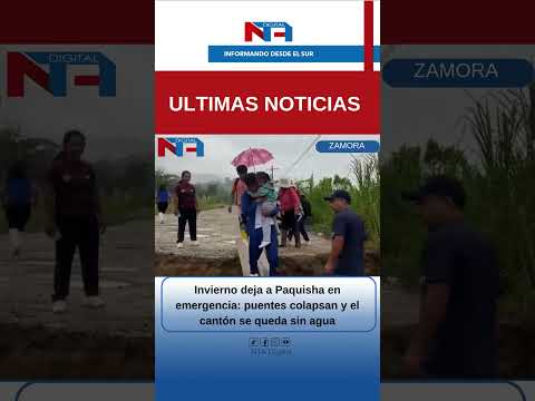 El invierno golpea con fuerza a Paquisha