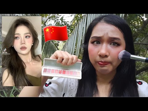 THỬ THÁCH MAKE UP THEO DOUYIN VÀ NÓI TIẾNG TRUNG