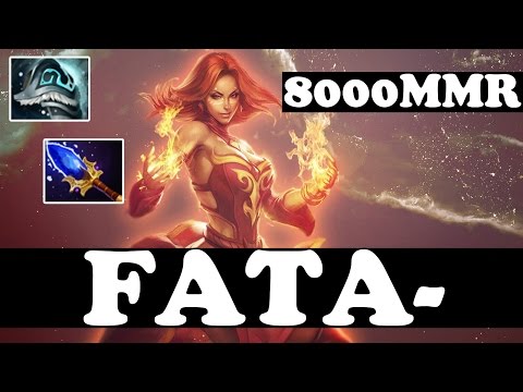 FATA- 8000 MMR Plays Lina - Ranked Match Gameplay - Dota 2