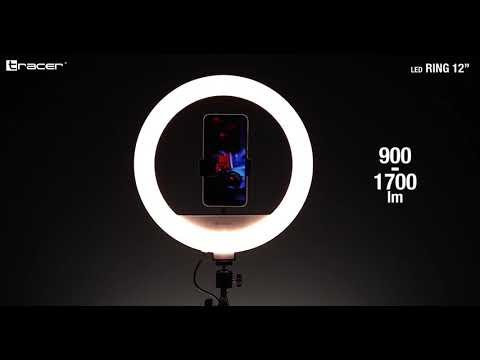 TRACER RING 30cm trikojis 210cm žiedinis šviestuvas video