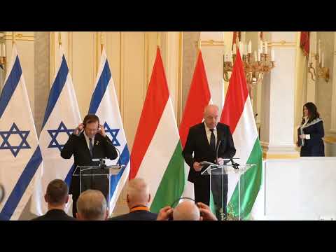 Isaac Herzog izraeli államfő fogadása