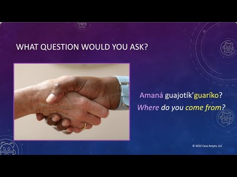 Let's Talk Taíno 72 - Taíno Question Word: Where? 🧐
