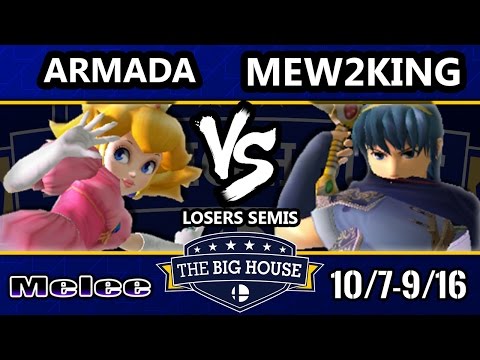 TBH6 SSBM - FOX MVG | Mew2King (Marth) Vs. [A]rmada (Peach) - Smash Melee Losers Semifinals