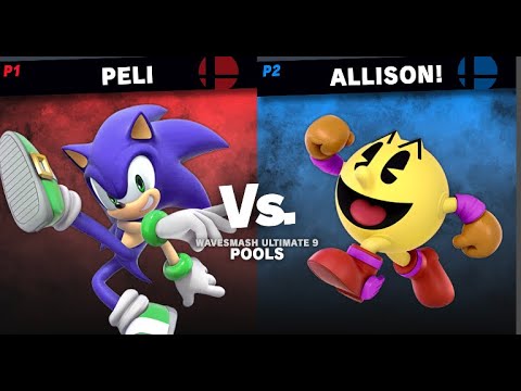 Wavesmash Ultimate 9, Singles, Winners Round 1, Peli vs Allison!