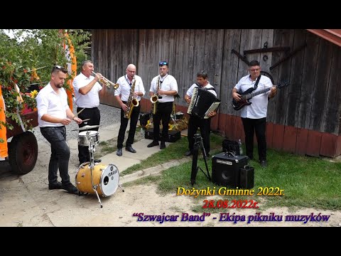 Dożynki Gminne w Brzostku-Sołectwo Smarżowa-28.08.2022- Ekipa Pikniku muzyków czyli "Szwajcar Band"