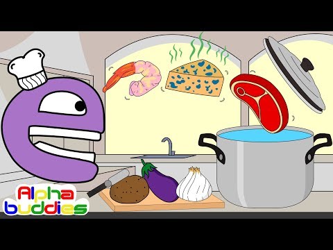 Abc Phonics For Kids | Letter E | Alphabuddies Ep.5