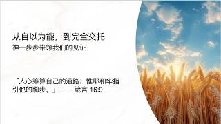 活出见证（二）- 从自以为能，到完全交托 讲道封面