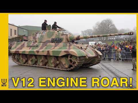 Historic Tiger II (Königstiger) Driving | Hear the Maybach V12 Roar!