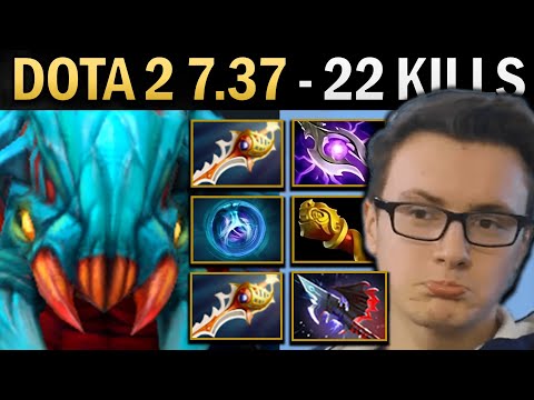 Weaver Gameplay Miracle with 22 Kills and Rapier - TI14