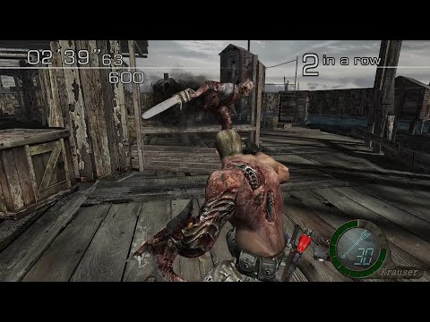 RE4 HD Project 1.0 Mercenaries Krauser @ Waterworld 80K