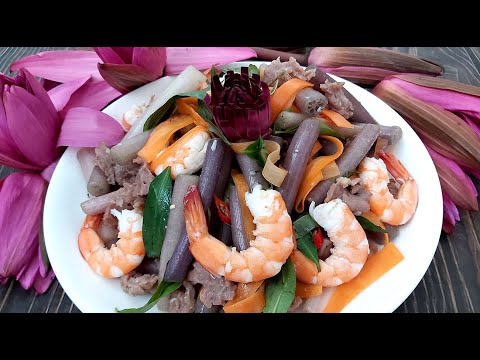 Cách làm Gỏi Bông Súng chua cay thật là ngon của Hồng Thanh Food