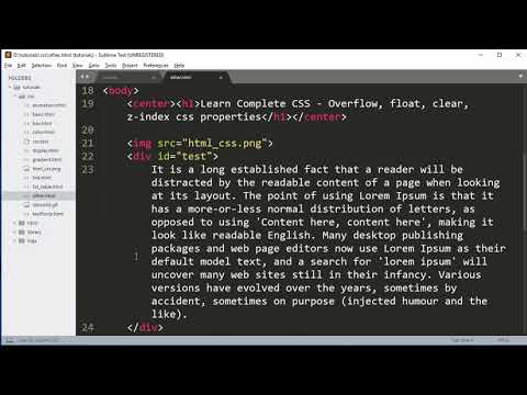 Overflow float clear and z index CSS Properties in Hindi part10