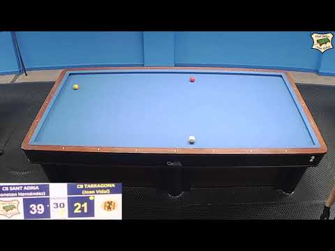 LIGA 3 BANDAS 1ªDIV. -J. Hernández( SANT ADRIA)- J. Vidal (TARRAGONA)