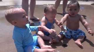 preview picture of video 'Babies at the Bentonville Splash Park'