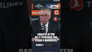 Vídeo: Ancelotti revela já ter equipe titular para enfrentar Marrocos na estreia da Copa | CNN ESPORTES