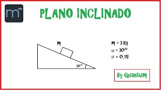 Plano inclinado con rozamiento (Bachillerato)