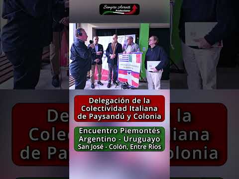 Delegación Uruguaya en el Encuentro Piemontés de San José y Colón, Provincia de Entre Ríos