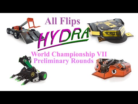 Hydra flips SawBlaze Rotator Free Shipping Tantrum World Championship VII Prelim Rounds #BattleBots