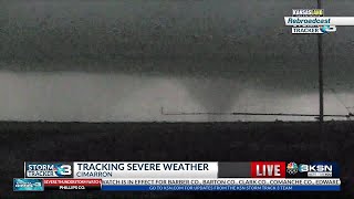KSNW - 10 PM Severe Weather / Tornado Warning Coverage, 10/12/2021