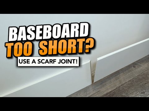 GET A PERFECT SEAM JOINING BASEBOARD WITH A SCARF JOINT!!