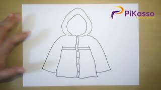 Raincoat Easy Drawing Tutorial