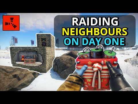 RAIDING My Neighbor On The FIRST DAY In Search Of A PROFIT! - Rust Solo/Duo Survival