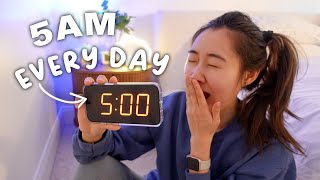Waking Up at 5AM Everyday for a Week (is it worth it??)