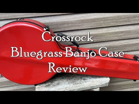 Crossrock 5 String Banjo Hard Case Fiberglass Hardshell  with Backpack Strap, Black image 7