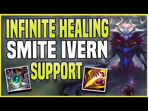 TAKE SMITE AND HAVE INFINITE HEALING WITH IVERN SUPPORT - League of Legends