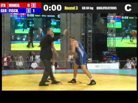 Fischer Jan - Minguzzi Andrea ( Italie ) 84 kg / greco