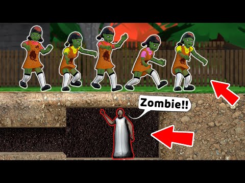 Granny vs Zombie Army Squid Game - funny horror animation parody (p.167)