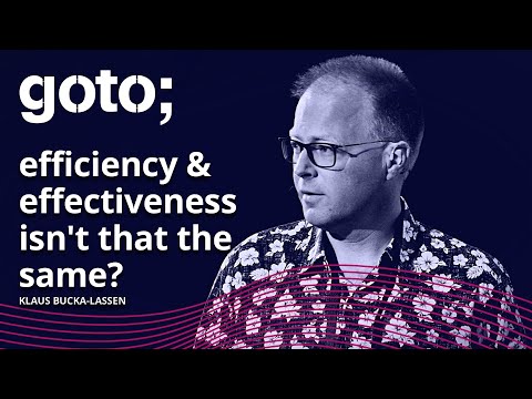 Agility is Inefficient • Klaus Bucka-Lassen • GOTO 2021