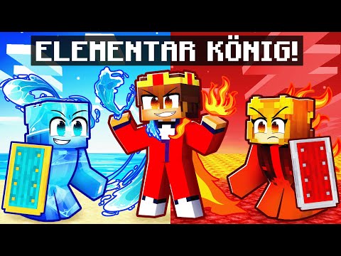 Unbelievable! Playing MINECRAFT as ELEMENTARY KING! 😱
