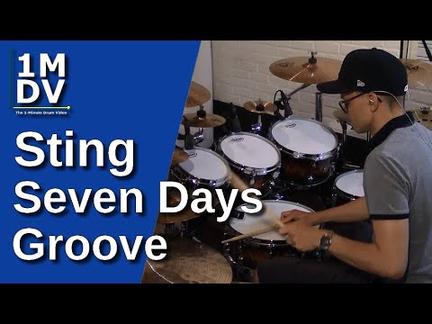 1MDV - The 1-Minute Drum Video #181 : Sting / Seven Days Groove