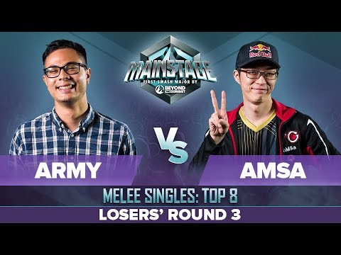 ARMY vs aMSa - Losers' Round 3: Melee Singles - Mainstage | Ice Climbers vs Yoshi