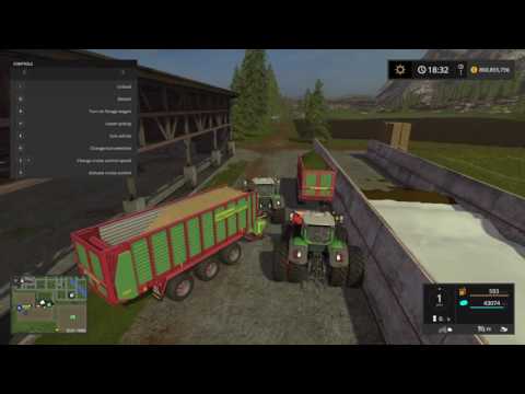 Farming Simulator 17 feeding cows the easy way