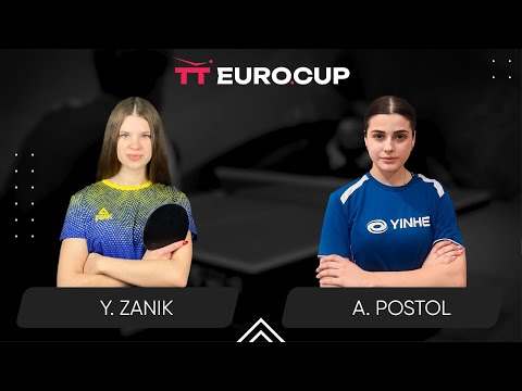 19:15 Yulianna Zanik - Anastasiia Postol 21.06.2024 TT Euro.Cup Women Ukraine Master. TABLE 3