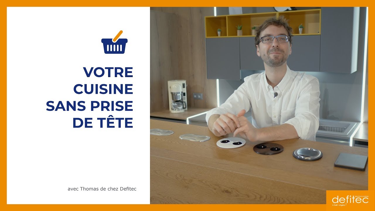 Des prises électriques Design pour votre cuisine équipée  OK. Découvrez nos prises intégrables