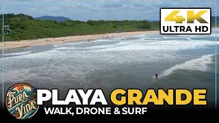 Tour PLAYA GRANDE, Costa Rica 🏄 Walk & Drone The Surf Beach Near Tamarindo