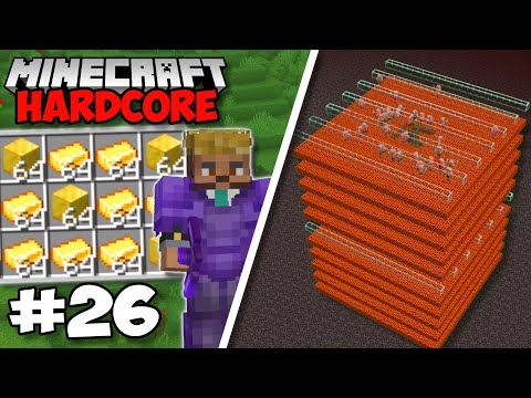 I Made An EPIC GOLD FARM In Minecraft 1.18 Hardcore (#26)