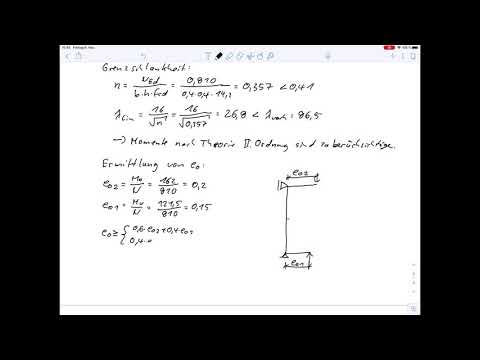Massivbau 2 – Übung 10 Stützenbemessung gemäß Theorie II. Ordnung