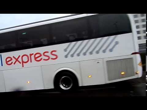 Caetano Levante Volvo B9R National Express MD30 FJ61EXZ on the Service 210 at Gatwick North Terminal